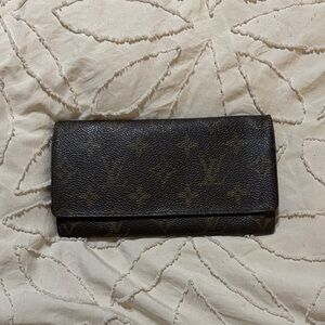 Vintage Louis Vuitton Brown Monogram Check Book Holder/ Wallet CA0966